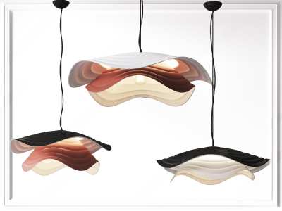 现代吊灯组合3D模型下载